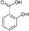 Salicylic acid molecular structure